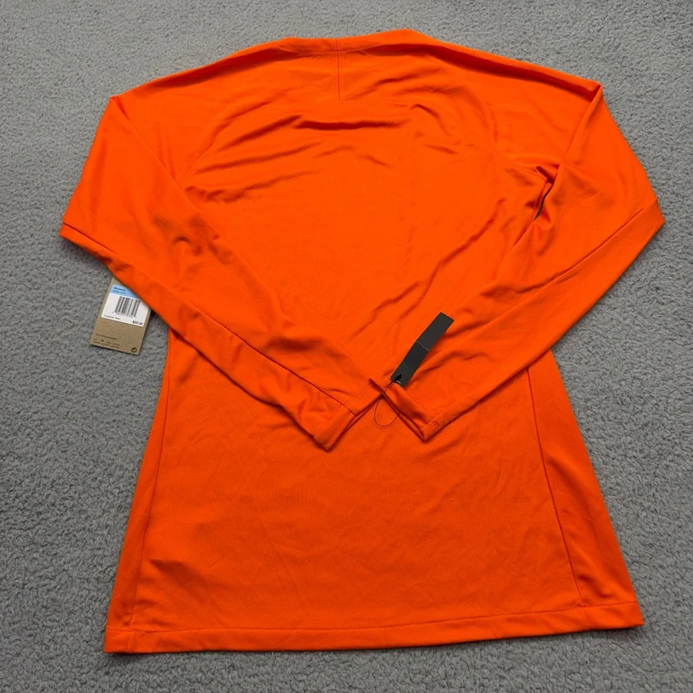 Nike AV2610-819 Womens Small Orange Dri-FIT Park First Layer L/S Soccer Jersey